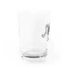 麦畑のゾウG(下手な絵) Water Glass :left