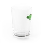 麦畑のワニG(下手な絵) Water Glass :left