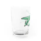 サルハ亭の家庭菜園シリーズ　おくら Water Glass :left