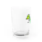 麦畑の龍G(下手な絵) Water Glass :left