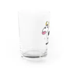 麦畑のウシw(下手な絵) Water Glass :left