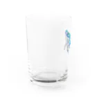 切り絵作家カジタミキのクジラの切り絵グラス Water Glass :left