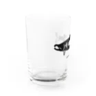 𓃠𝕊ℍ𝕚ℙℙ𝕆の鮭   アイヌ模様 Water Glass :left