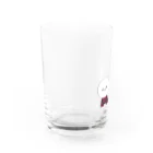 しょうゆごはんのビションフリーゼ 仲良し チェックのお洋服 Water Glass :left