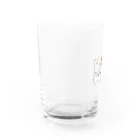 全世界うさぎ計画のめで鯛(たい)！赤バージョン 南京玉すだれ芸を嗜むうさぎ Water Glass :left