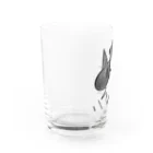 こくもつこやのとびだすものくろ Water Glass :left