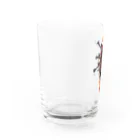 月が輝くこんな夜にのハートは釘付け Water Glass :left