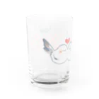 ふんわりショップのカップルのシマエナガ Water Glass :left