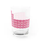 アルバトロスデザインの元素周期表（レッド） Water Glass :left