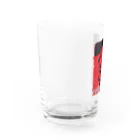 GALgalaxのred calm Water Glass :left