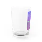 采-aya-の月とフェンス Water Glass :left