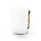 ハイビスカス🌺のトイプードルのもこ Water Glass :left