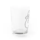 ぐにゃんじROCKのぐにゃっとしたくち Water Glass :left