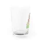 動物ガラス絵描きをしてる人のお店のパンケーキ風パンケーキリクガメ Water Glass :left