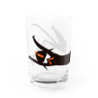 黒ねこ意匠企画室のくろねこ　ろびんちゃん　びろーん Water Glass :left