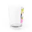 asahiyoruaの月見ちゃん仲良しグッズ Water Glass :left