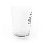 兎猫庵のPTA-ｂ　文字入り Water Glass :left
