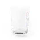 しめじのエモ散らかした模様 Water Glass :left