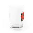 筆文字かふぇのりんごむいて Water Glass :left