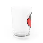 BLENHEIMのキャバリアハート（トライカラー） Water Glass :left