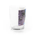 古春一生(Koharu Issey)の桜降る川空へ。 Water Glass :left