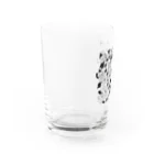 cmd+Qのワンちゃんとお花 Water Glass :left