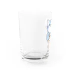 SORA(目を生かせたい人)のいきなりネコに乗っかられてビクつくはげ Water Glass :left