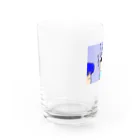 まるやま家の三年生 引退かー Water Glass :left