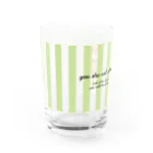 cocoartの雑貨屋さんの【you are not alone.】（茶くま）＝SALE中！！ Water Glass :left