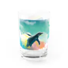 さざなみ星雲のソラトブペンギン Water Glass :left