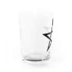 風天工房の五芒星（黒） Water Glass :left