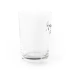 かとうみかん@ペンギンイラストの飛べると信じているペンギン Water Glass :left