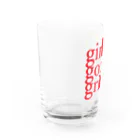 girls got grit!のgirls got grit Water Glass :left