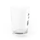 _rijittaのことり珈琲タンザニア　エボシドリとライオン Water Glass :left