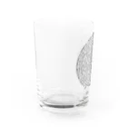 ふじたりあんの 円周率(白地) Water Glass :left