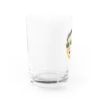 カツ丼屋さんの笑うおっさん Water Glass :left