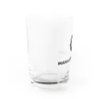 Manhattan Code inc.のMHT_LOGO ｰ BLACK Water Glass :left