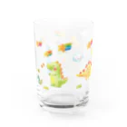 torisun shop (SUZURI)の夢見る恐竜 Water Glass :left