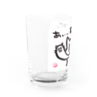 ｼｮｶ(=ФωФ=)ﾈｺのお店 SUZURI支店のひまんがCat(あ、死んだ) Water Glass :left