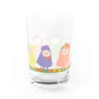 しばの夢工房イラストグッズ店の春を楽しむ幸せの小人さんたち Water Glass :left