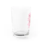 wakayamaのうさぎのたつ君！シャイニーローズ Water Glass :left