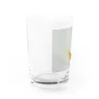 indigo_blueのらんちう　と　あぶく Water Glass :left