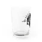 YASの心電図ハート Water Glass :left