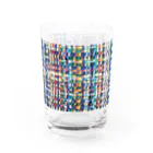 Hana Sungo　はなさんごのHand weaving-Blue2 Water Glass :left