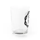 花柄ランタンのシンプルなロゴグッズ Water Glass :left