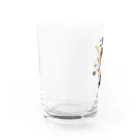 UNIREBORN WORKS ORIGINAL DESGIN SHOPのLET'S ENDURE NOW TO KEEP CHILDREN'S HOPES Water Glass :left