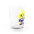 キャットＣのこうじょうけんがくのキャットC×アマビエ ドット Water Glass :left