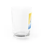 jiroooooの浜辺のテトラ Water Glass :left