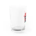 オザワミカのモノクマアルファベットM Water Glass :left