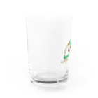 Hello Happy Catのチョコミン党の踊り Water Glass :left